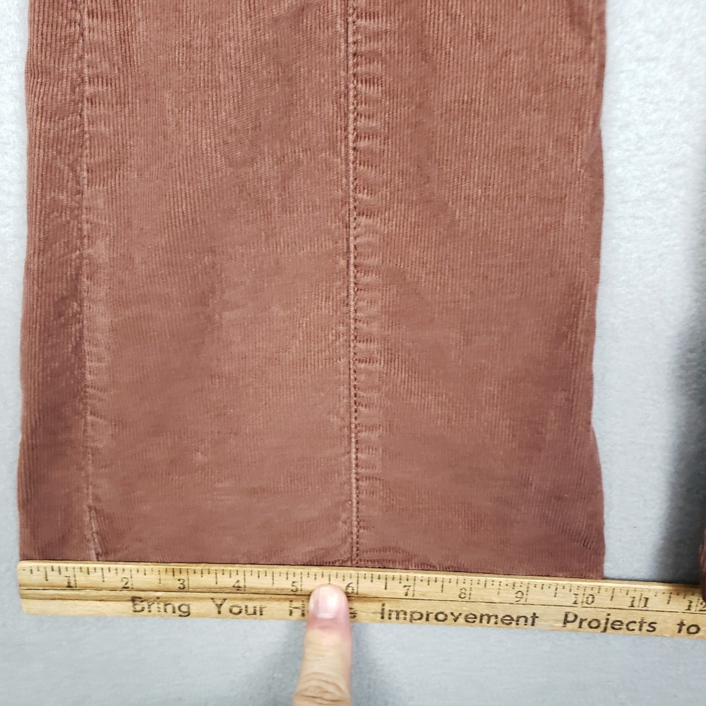 NOBO Corduroy Flare Pants Brown Dark Academia Y2K Preppy Old Money Ivy League 10 - Picture 7 of 12